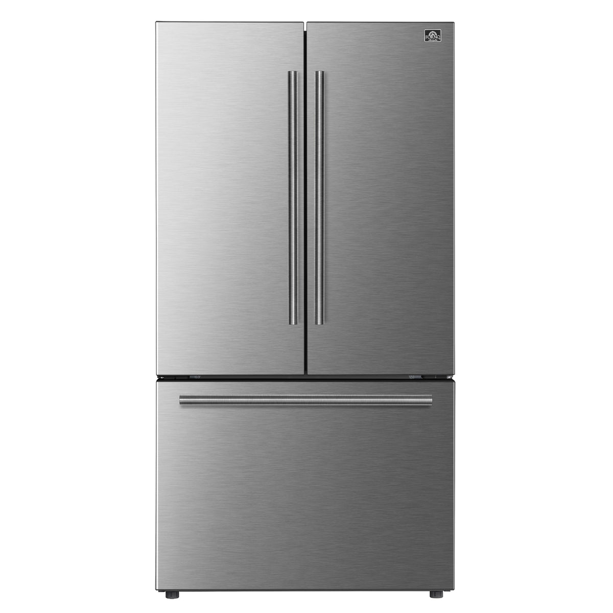 Forno Fiorano 36-inch French door refrigerator in stainless steel FFFFD1888-36SB