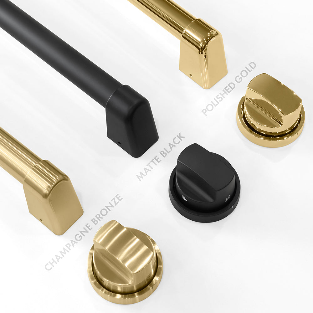 ZLINE Autograph Edition Paramount 24-inch range in stainless steel and champagne bronze accents SINRZ-24-CB, view 5