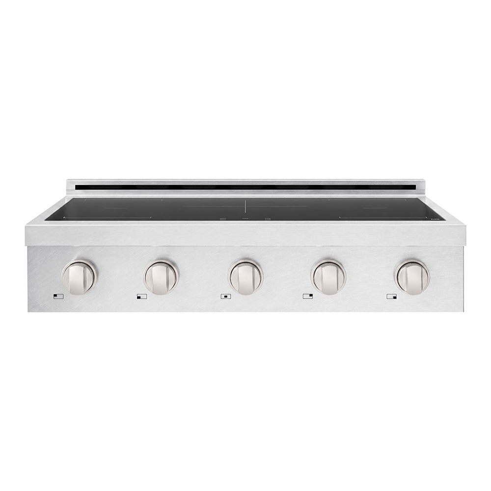 ZLINE Paramount 36-inch rangetop in satin stainless steel SINRTS-36, front view