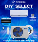 MRCOOL DIY Select 12K 12,000 BTU Single Zone Mini Split System with 11.5 ft. DIY Line Set  - R454B - 115V