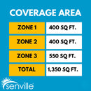 Senville AURA 27,000 BTU (9K + 9K + 12K) 23 SEER2 3 Zone Mini Split Air Conditioner - 230V