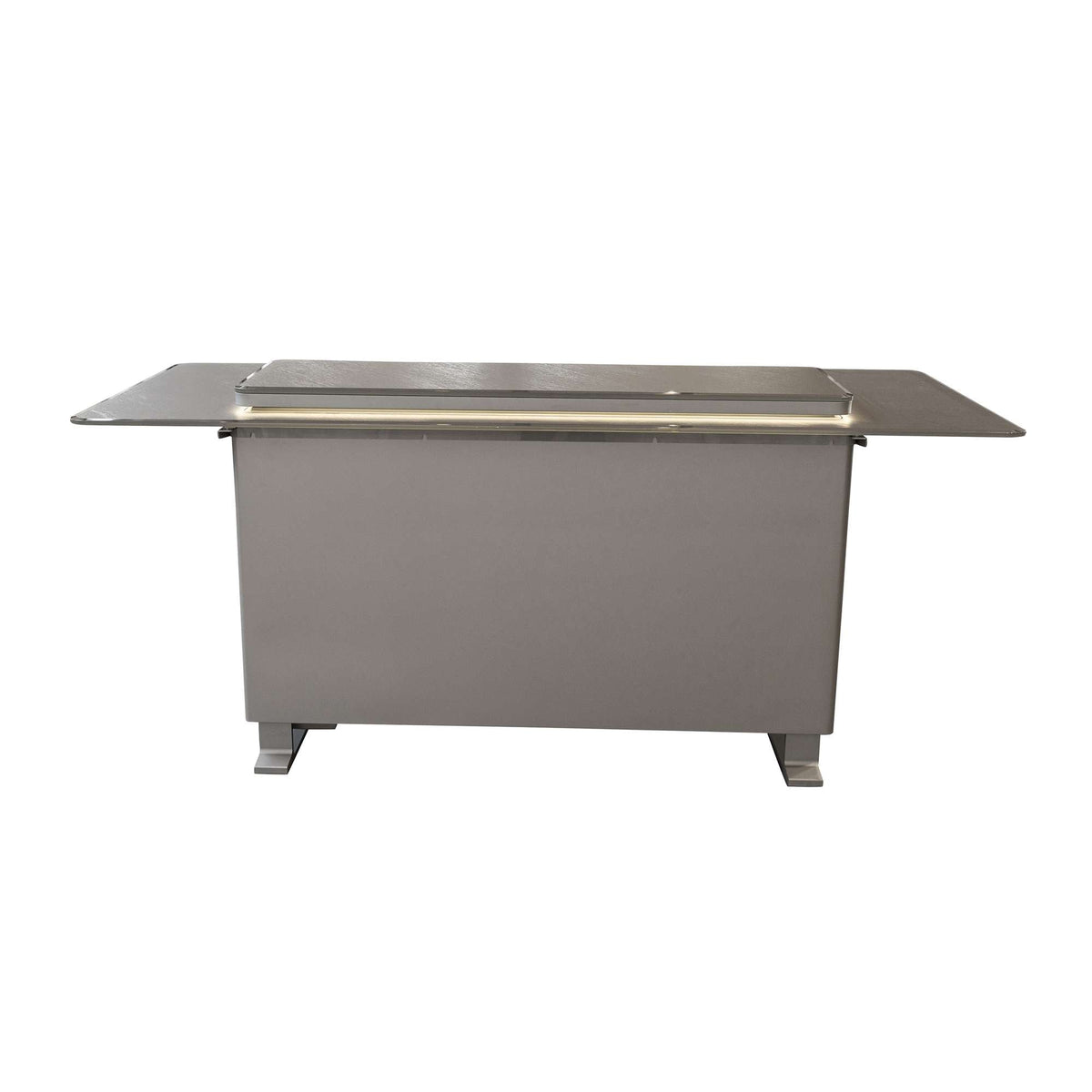 Forno Elevato Smart Bar Table, Sandstone Black, 5.3 cu.ft fridge and freezer with Bluetooth control - FBTFR7037-72BLK