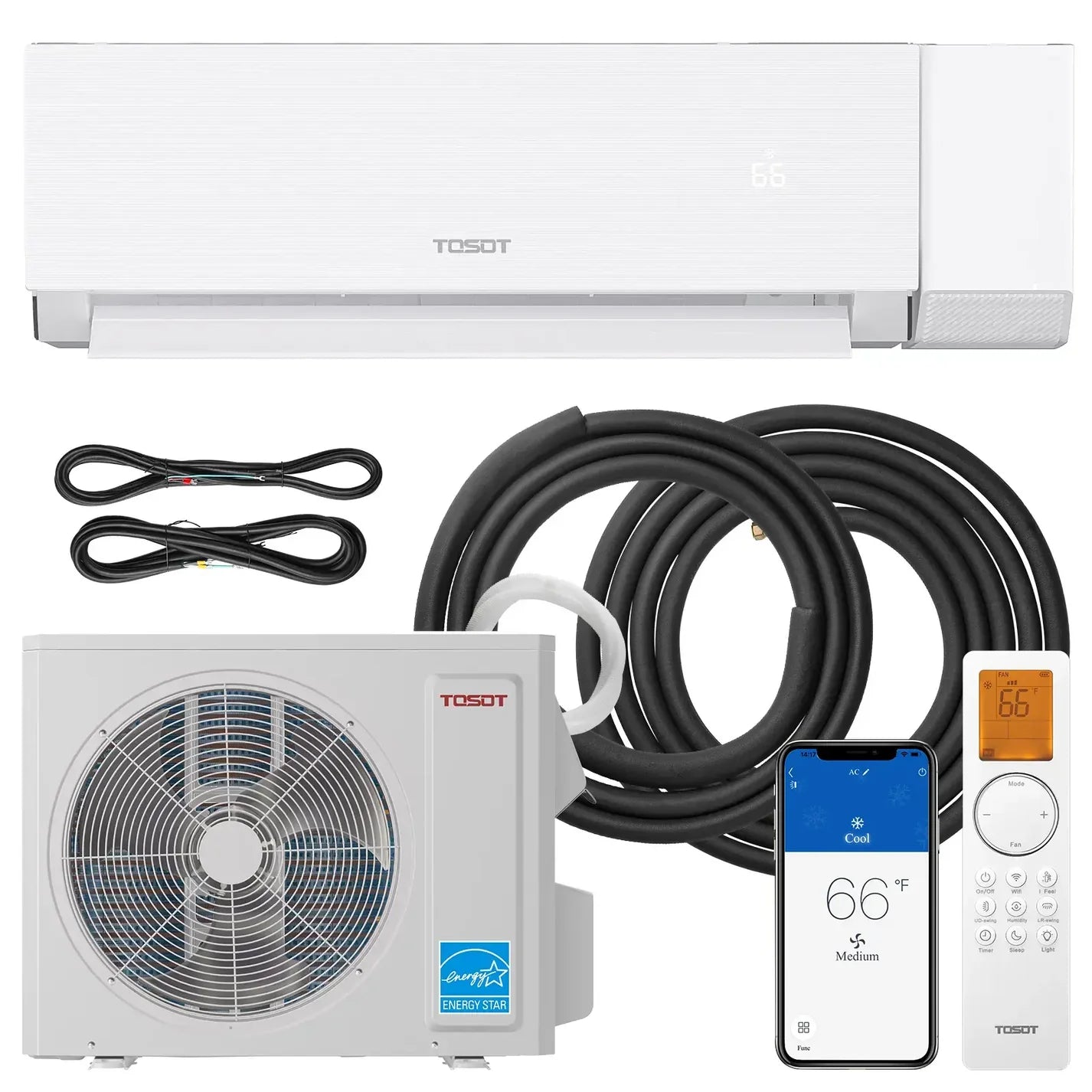 TOSOT Aoraki 12,000 BTU 24.5 SEER2 Heat Pump Mini Split AC w/ERV System