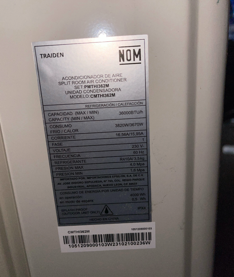 Grade A - Traiden 36K BTU Condenser (S&D)