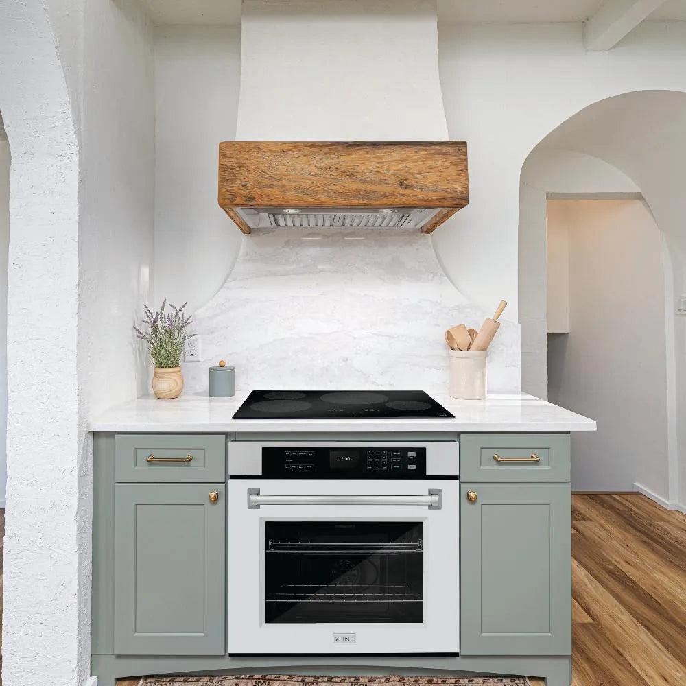 ZLINE Professional 30-inch wall oven in stainless steel with white matte door WAS-WM-30, view 2