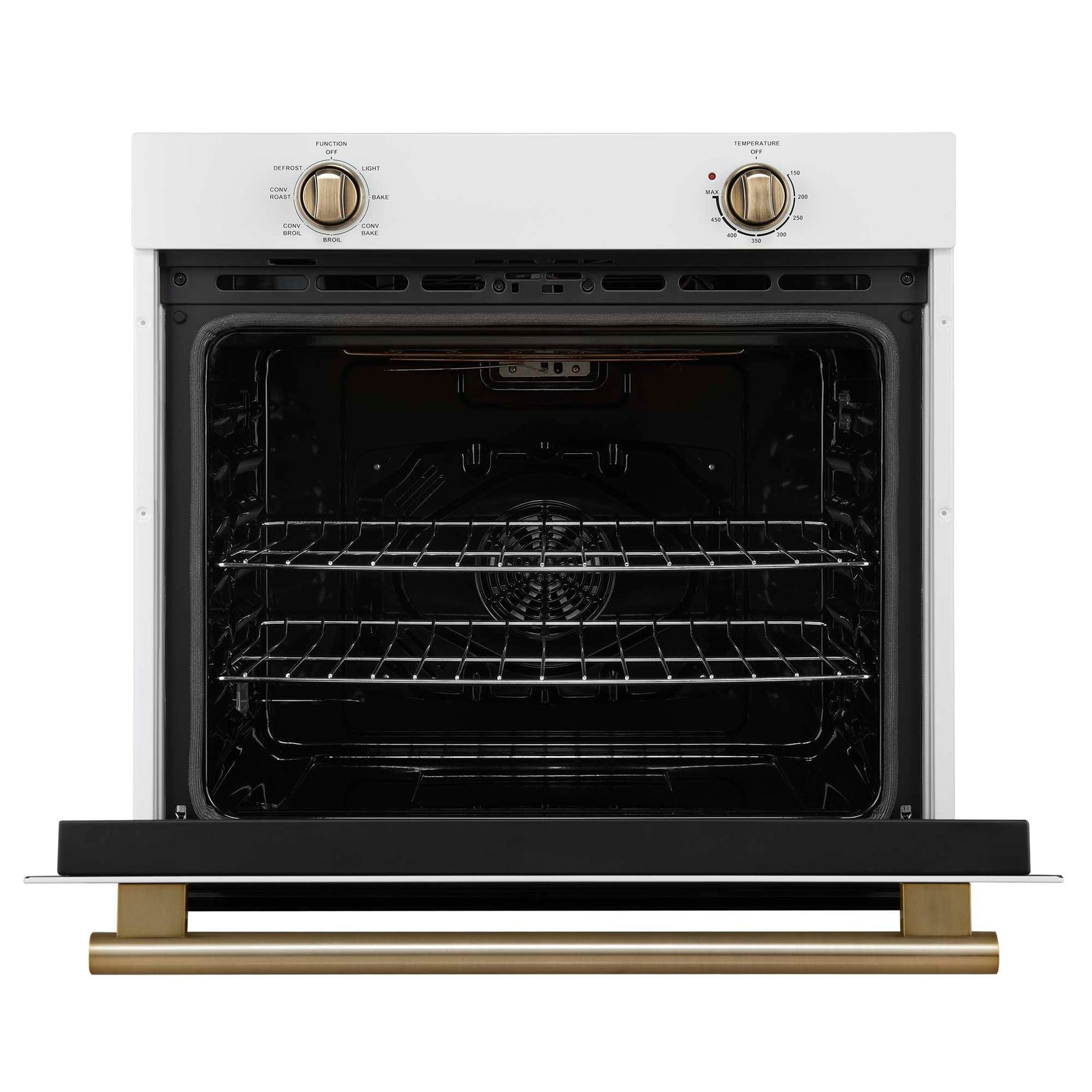 Forno Vomero 30-Inch Wall Oven, White, 5 cu.ft Capacity, 3550 Watts Convection, Mechanical Controls, Manuel Steam Clean - FBOEL1370-30WHT