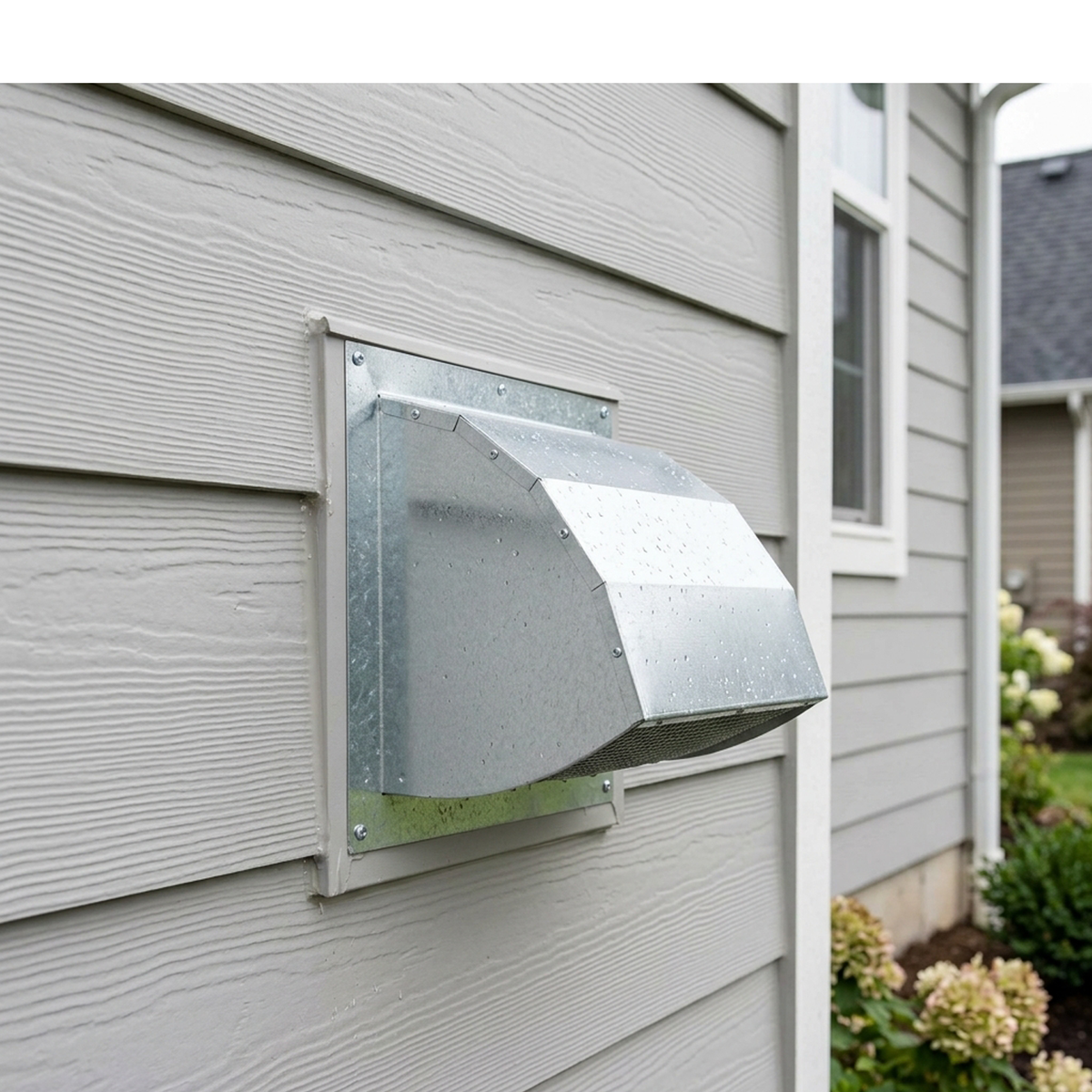 6-Inch Galvanized Steel Wall Cap