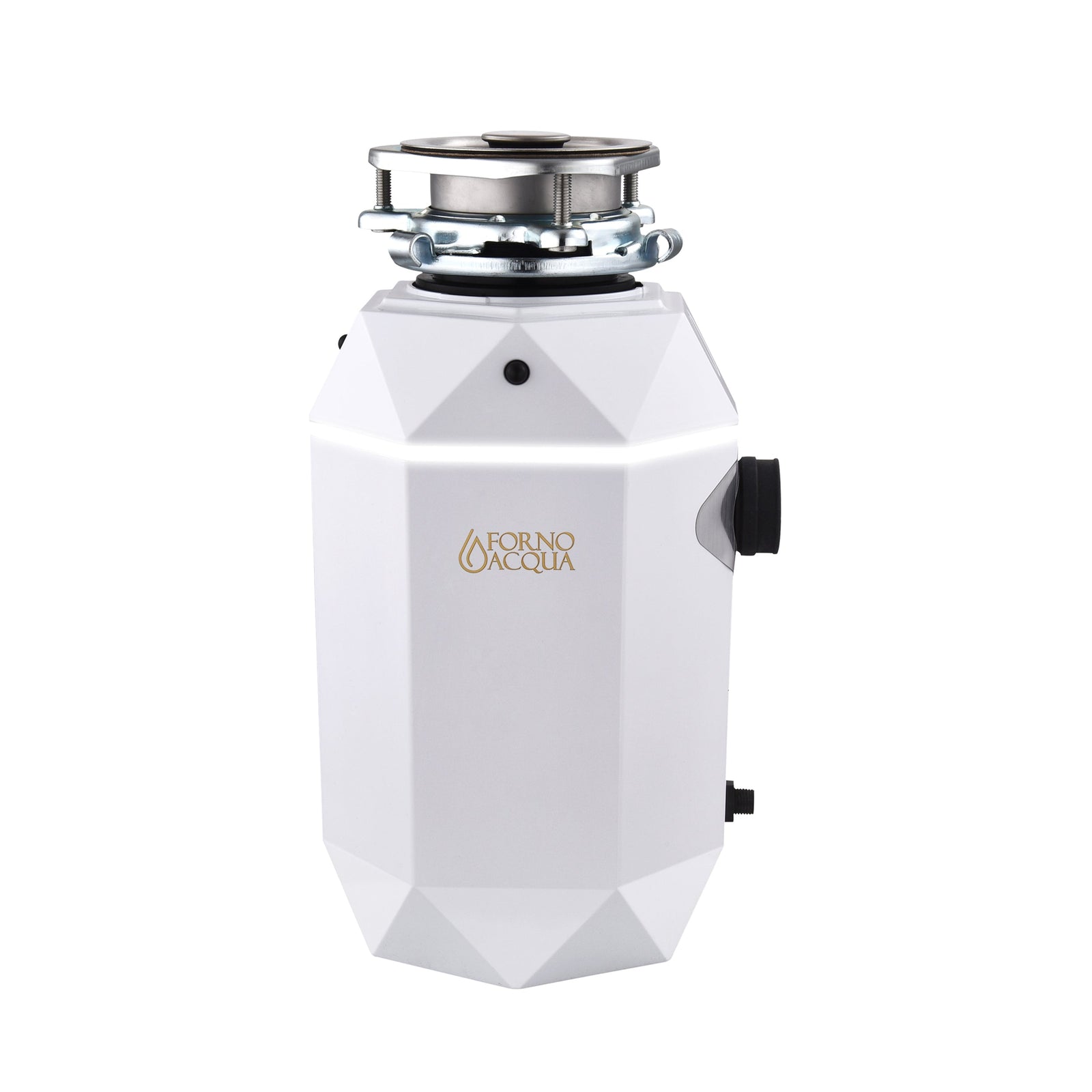 Forno Acqua BrightDIAMOND Moonstone 1HP Super Quiet Garbage Disposal Corded with Motion Sensor Cabinet Light & Pre-Wired Air Switch - WDD100TA2MS