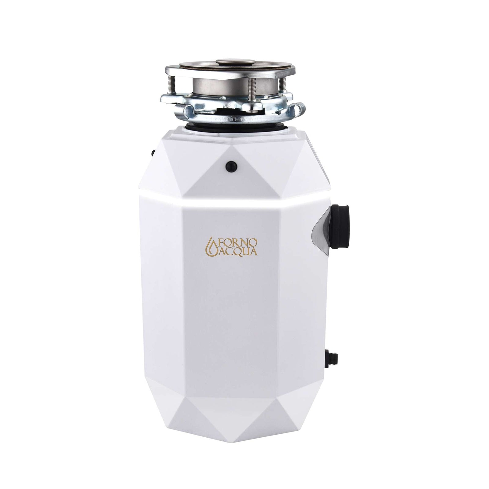Forno Acqua BrightDIAMOND Moonstone 1HP Super Quiet Garbage Disposal Corded with Motion Sensor Cabinet Light & Pre-Wired Air Switch - WDD100TA2MS