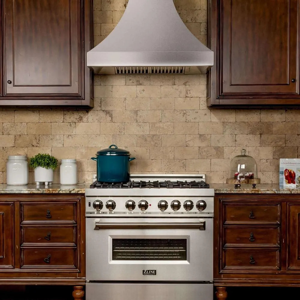 ZLINE Designer 48-inch range hood in satin stainless steel 8632S-48, view 2