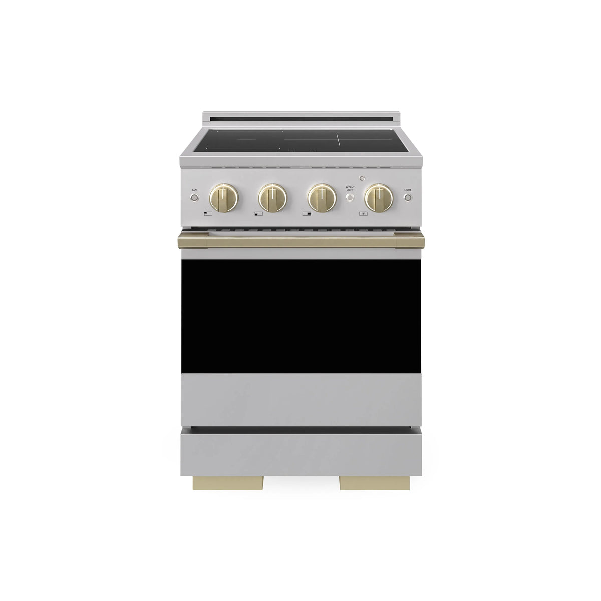 ZLINE Autograph Edition Marino 24-inch range in stainless steel and champagne bronze accents MINRZ-24-CB