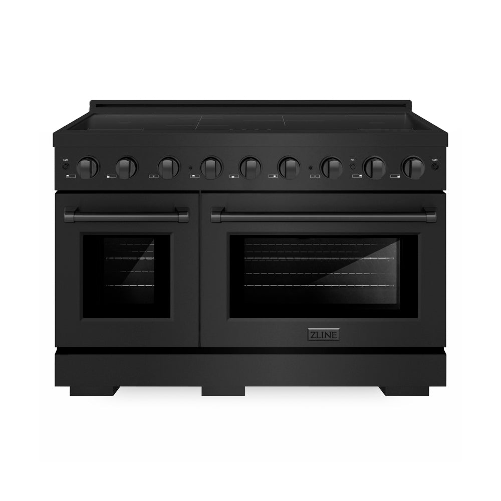 ZLINE Paramount 48-inch range in black stainless steel SINRB-48