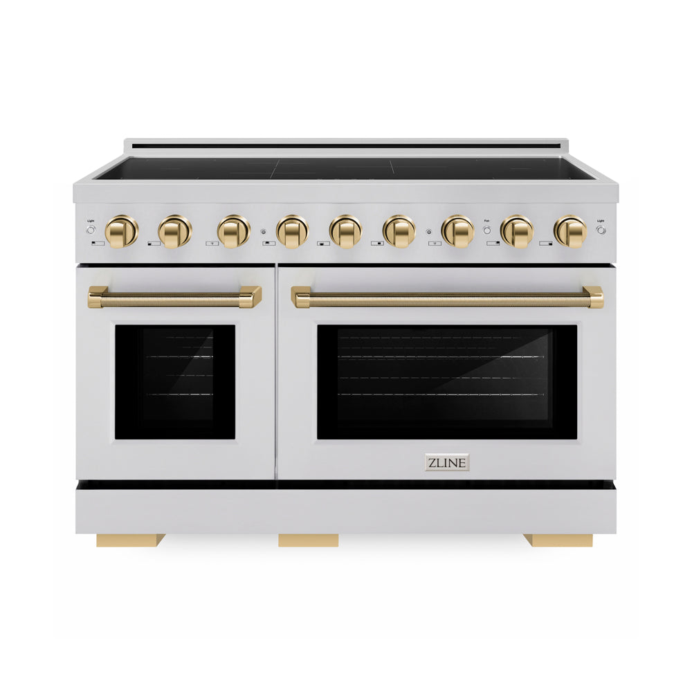ZLINE Autograph Edition Paramount 48-inch range in stainless steel and polished gold accents SINRZ-48-KG