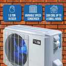 ACiQ 1.5 Ton 16 SEER2 High Efficiency Central Air Conditioner Condenser - R410A Inverter