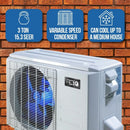 ACiQ 3 Ton 15.3 SEER High Efficiency Central Air Conditioner Condenser - R410A Inverter