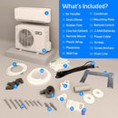 ACiQ 18,000 BTU ACiQ Essentials 21 SEER2 Single Zone Wall Mounted Mini Split Heat Pump System - R454B | White | 230V