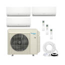 Daikin 24,000 BTU (7K + 7K + 9K) MXM 21 SEER2 3 Zone Wall Mount Mini Split Heat Pump System - R32 - 230V
