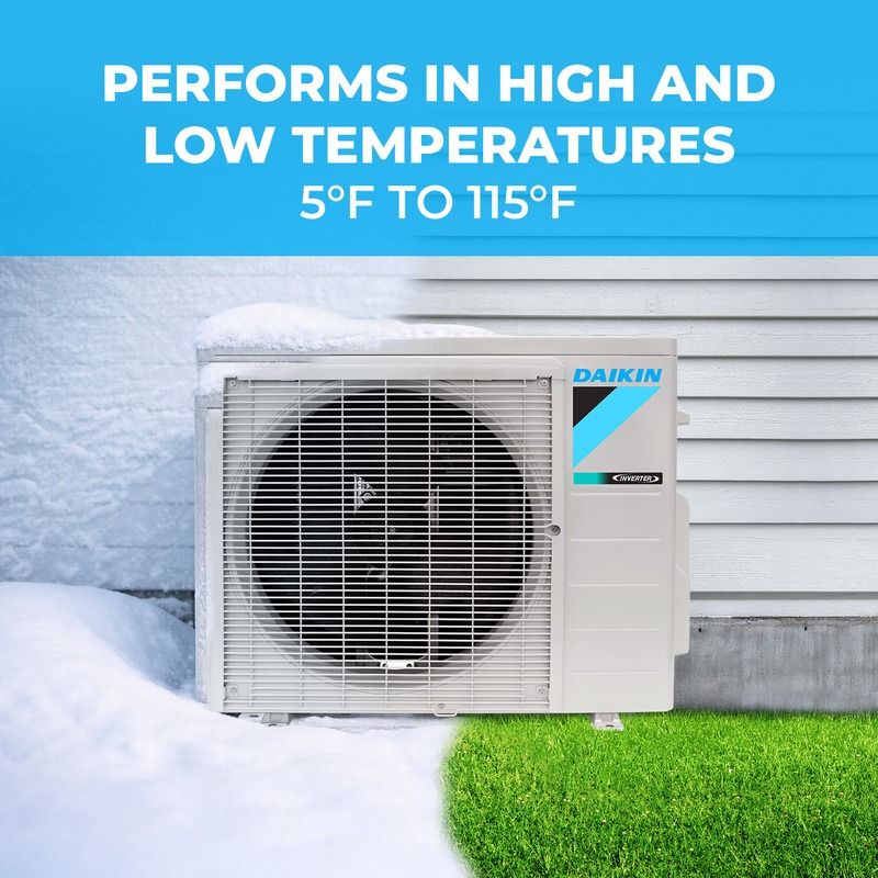 Daikin 12,000 BTU Oterra 20 SEER2 Single Zone Wall Mount Mini Split Heat Pump System - R32 | 115V