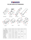 Pioneer Decorative PVC Line Cover Kit for Mini Split Air Conditioners & Heat Pumps