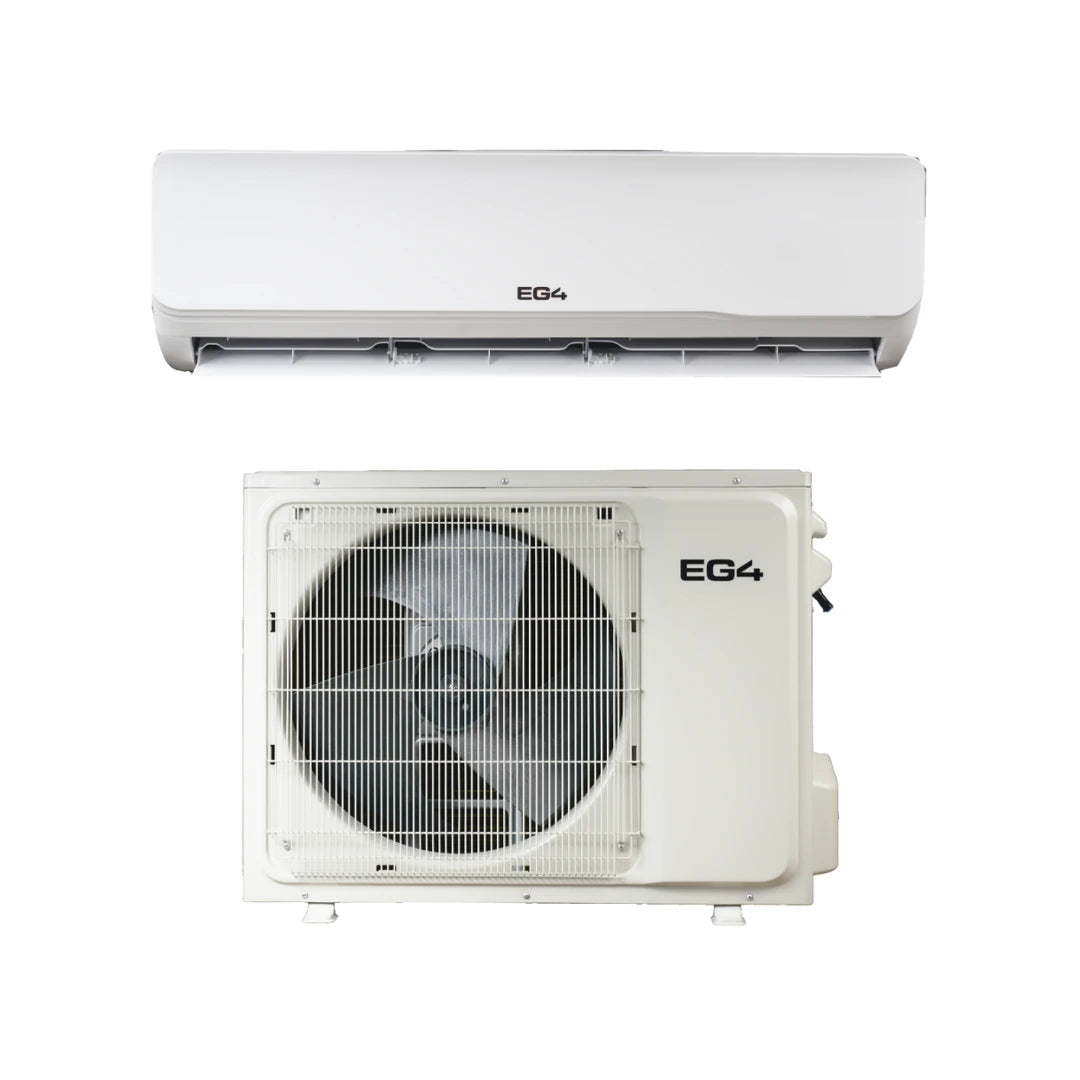 EG4 DIY 12,000 BTU Hybrid Solar Mini Split Kit with Solar Panels - R32 - 115V