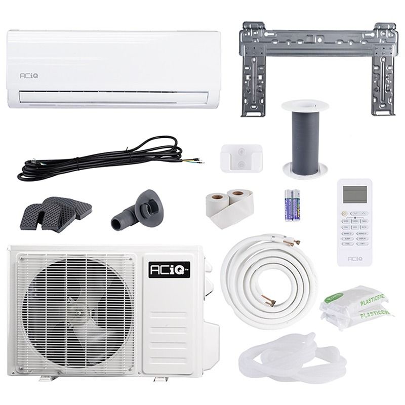 ACiQ 9,000 BTU 19 SEER2 ACiQ Essentials Single Zone Wall Mounted Mini Split System w/ WiFi - 115V -R410A