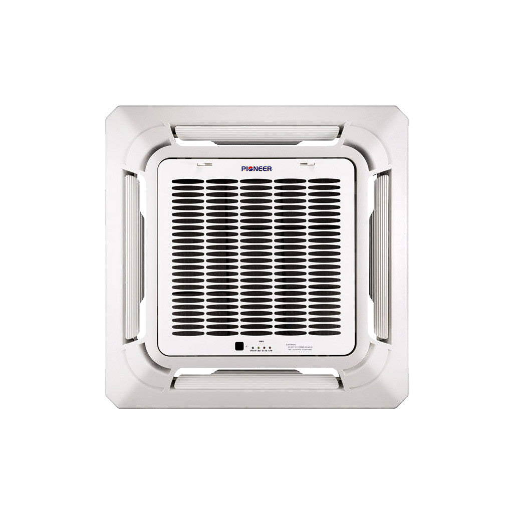 Pioneer® Multi Zone 12,000 BTU Quantum Series Ceiling Cassette Indoor Section Split Inverter++ Air Conditioner Heat Pump 230V