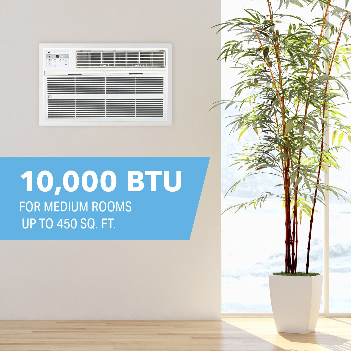 10,000 BTU 115V High-Efficiency Through-the-Wall Air Conditioner with Remote Control