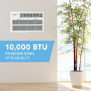 10,000 BTU 230V Energy Star Through-the-Wall Air Conditioner with Remote Control for Spaces up to 450 Sq. Ft.