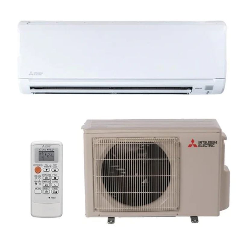 Mitsubishi wall-mounted indoor unit outdoor condenser and remote