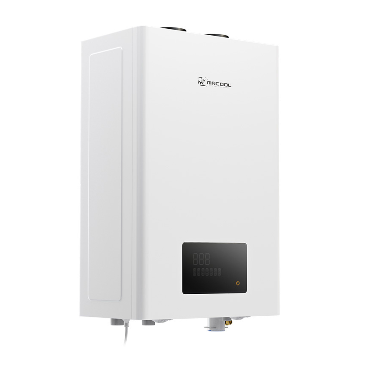 MRCOOL tankless water heater front right angled view