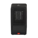 400W Compact Personal 7" Ceramic Heater, Black