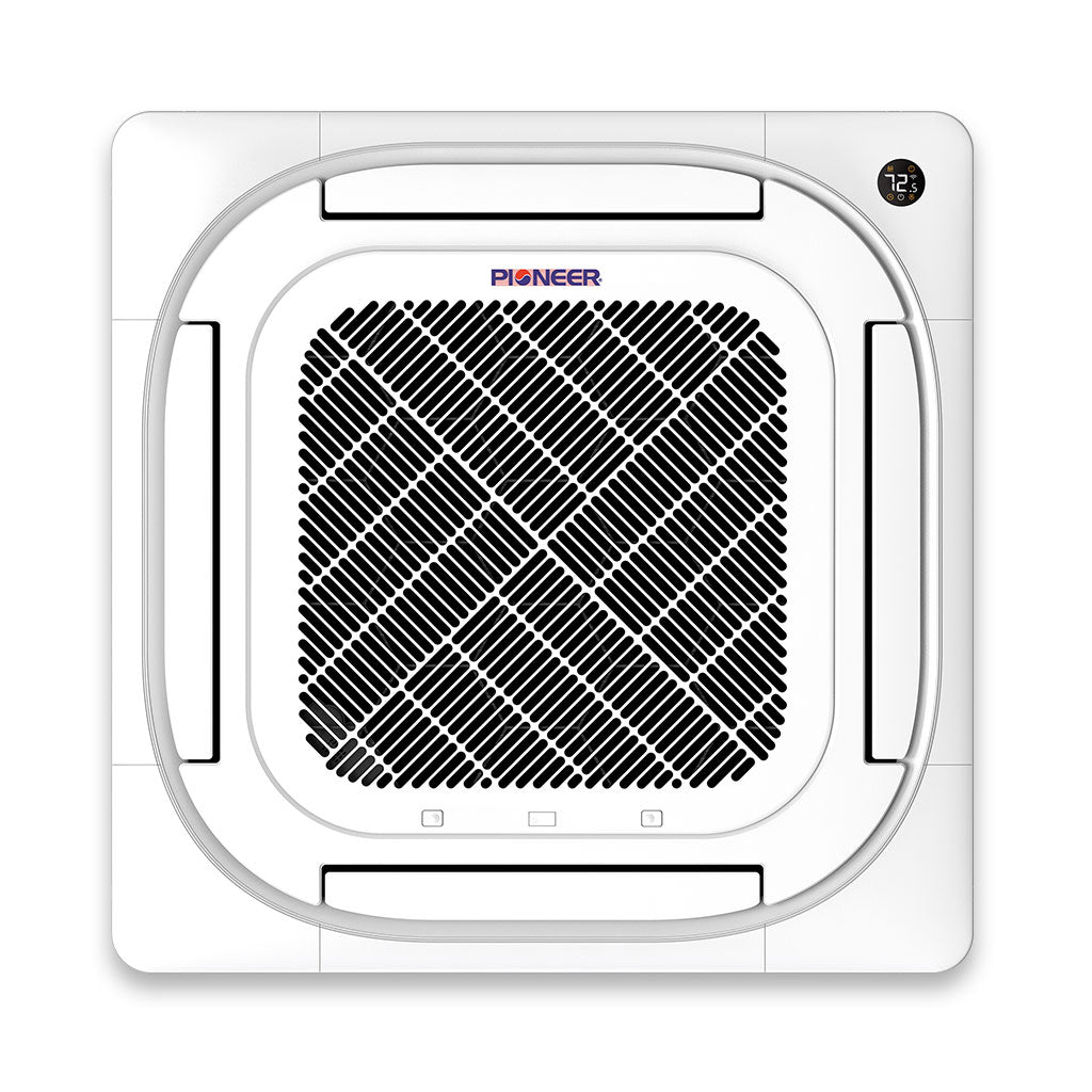 Pioneer® Multi Zone 24,000 BTU Quantum Series Ceiling Cassette Indoor Section Split Inverter++ Air Conditioner Heat Pump 230V