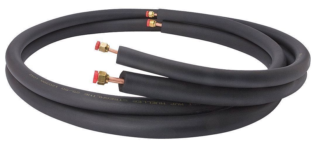 ACiQ Refrigerant Line Set 1/4"-3/8" | Pre-Flared Copper | 15ft / 30ft / 50ft | Insulated for Ductless Mini Split Systems