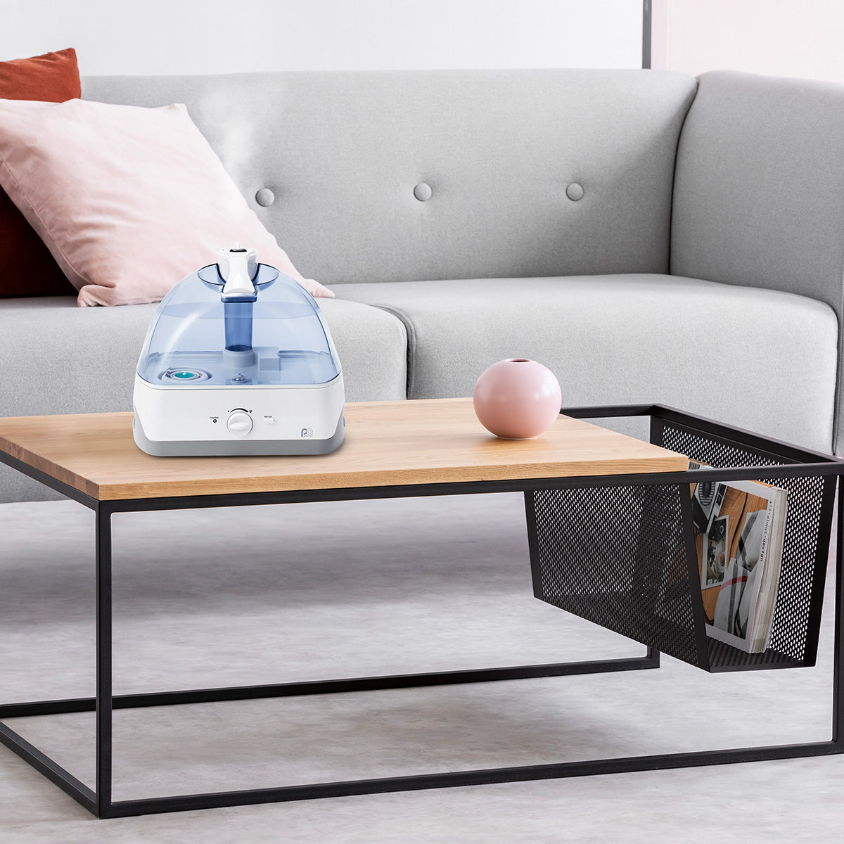 1.3 Gallon Table-Top Ultrasonic Cool Mist Humidifier with Night Light