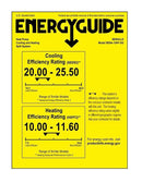Senville 12,000 BTU 22.2 SEER2 Square Ceiling Cassette Air Conditioner Energy Guide
