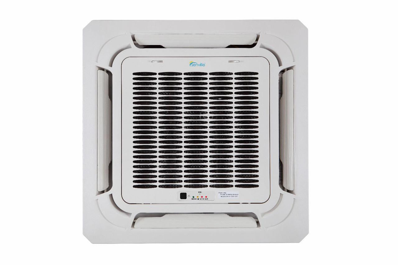 Senville 12,000 BTU 22.2 SEER2 Square Ceiling Cassette Air Conditioner Air Handler
