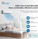 Senville AURA 18,000 BTU (9K+9K) Dual Zone Mini Split Air Conditioner Features