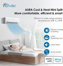 Senville AURA 18,000 BTU Single Zone Ductless Mini Split - 230V - 21.4 SEER2 - Energy Star