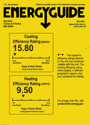 Senville 24,000 BTU 18.3 SEER2 Central Air Conditioner Heat Pump System Energy Guide 
