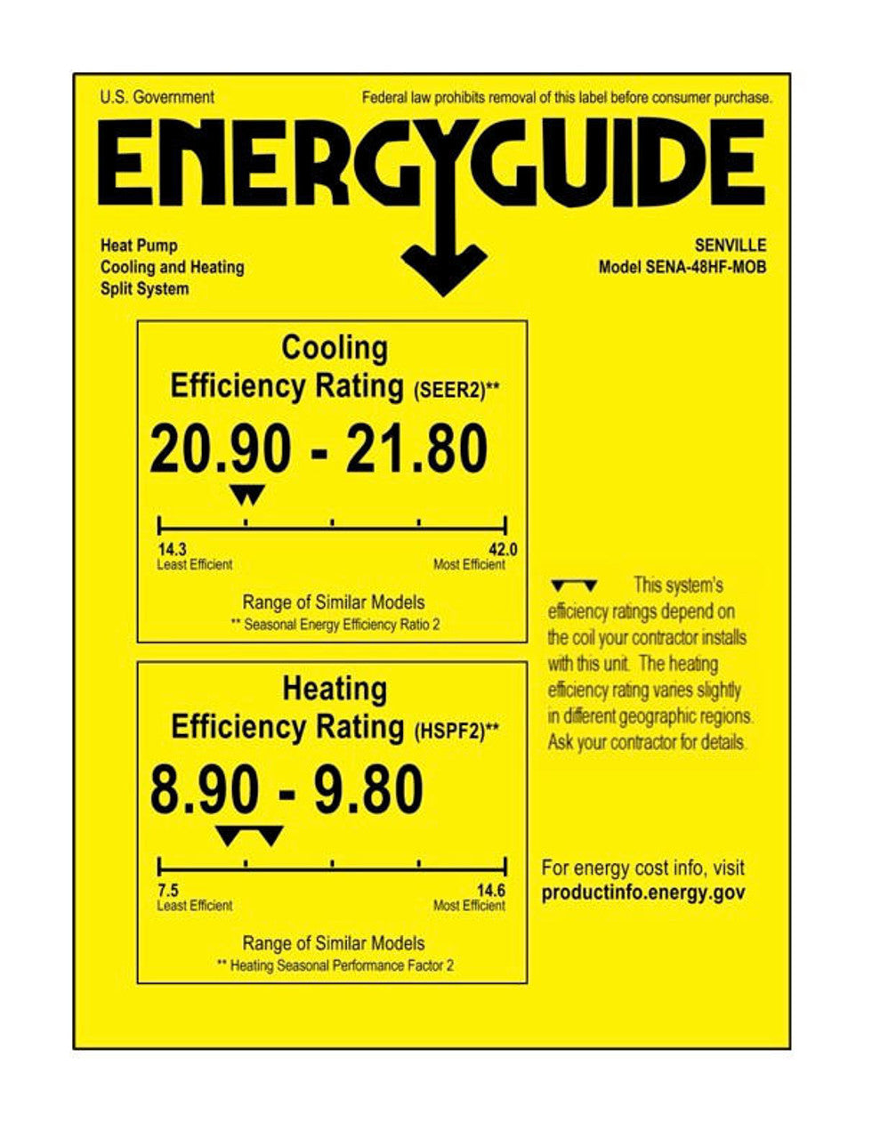 Senville AURA 48,000 BTU Multi-Zone Mini Split Condenser 230V, SENA-48HF-MOA
