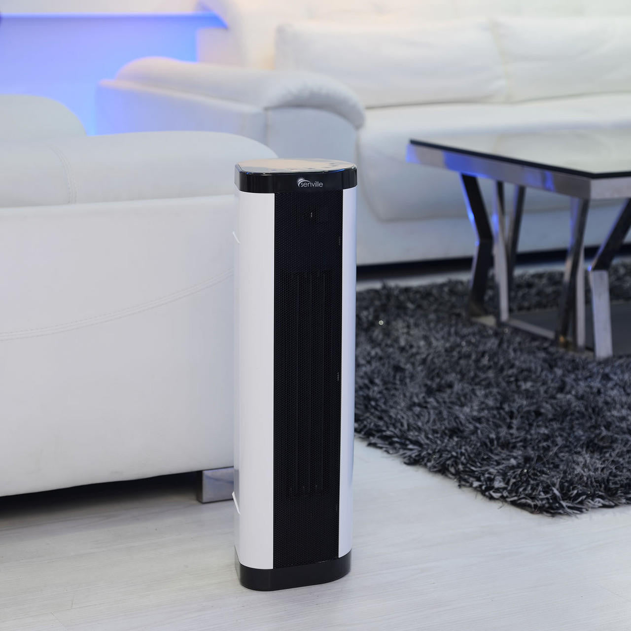 Senville 900W/1500W Tower Ceramic Heater with Remote at Home
