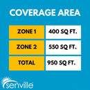 Senville AURA 18,000 BTU (9K + 12K) 25 SEER2 Dual Zone Mini Split Air Conditioner - 230V