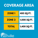 Senville AURA 27,000 BTU (9K + 18K) 23 SEER2 Dual Zone Mini Split Air Conditioner - 230V