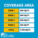 Senville AURA 36,000 BTU (9K + 9K + 9K + 12K) 23 SEER2 4 Zone Mini Split Air Conditioner - 230V