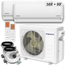 Pioneer Dual Split 27000 BTU 2.25-Ton Quantum Ultra Wi-Fi 24 SEER2 Energy-Star Multi (2) Zone Wall Mount Air Conditioner Heat Pump 230-Volt