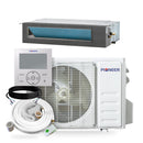 Pioneer® Quantum Ultra™ 11,000 BTU 19 SEER2 230V Ceiling Concealed Ducted Mini-Split Air Conditioner Inverter Heat Pump Full Set