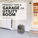 1500/750W 12" Metal Milkhouse Utility Heater with Fan-Only Mode and Anti-Freeze Function, Grey