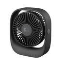 5" Rechargeable USB Fan with Adjustable Tilting Head and 3 Fan Speeds