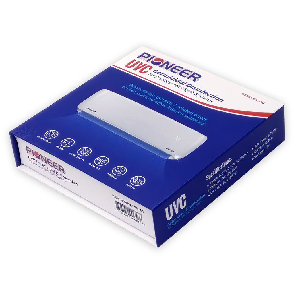 Pioneer UVC Bacterial Disinfection Kit for Mini Split Systems