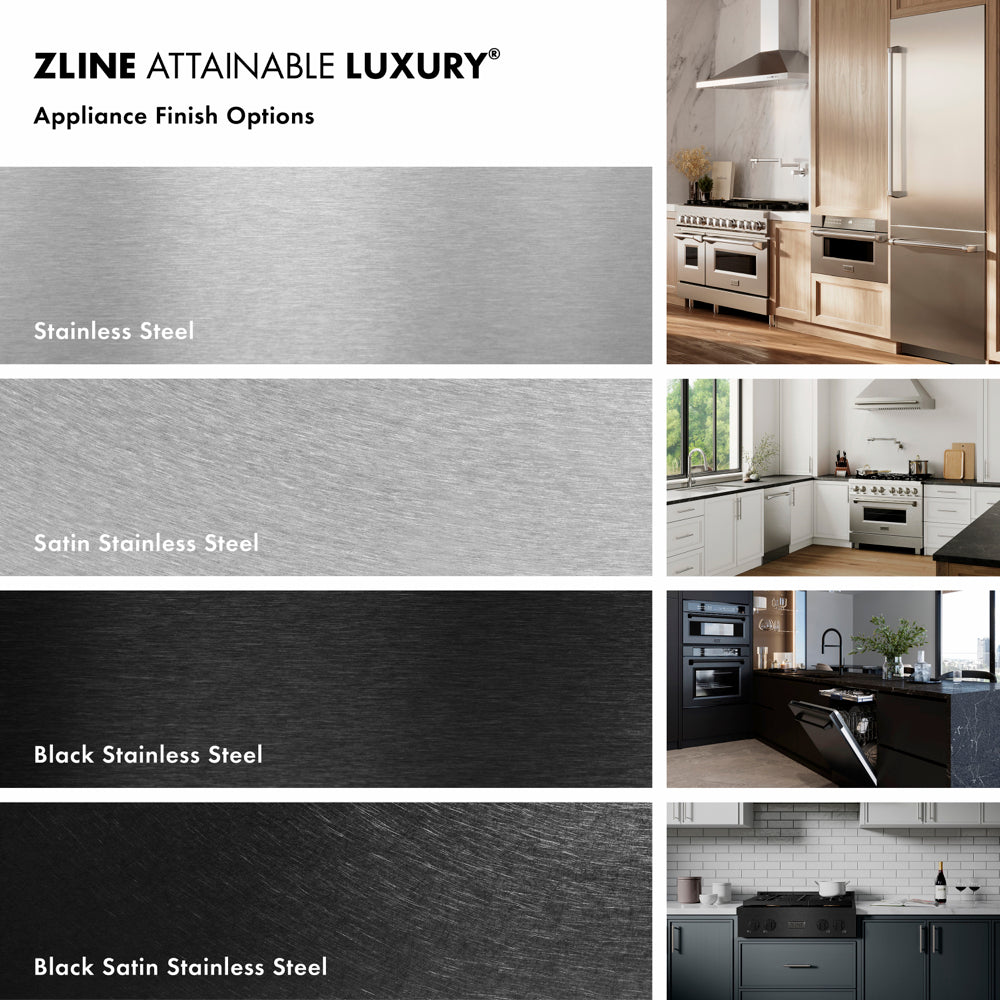 ZLINE Paramount 48-inch range in satin stainless steel with white matte door SINRS-WM-48, view 6